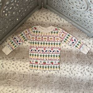 Hanna Andersson long sleeve top kids 2T Buddy the Elf Christmas holiday winter